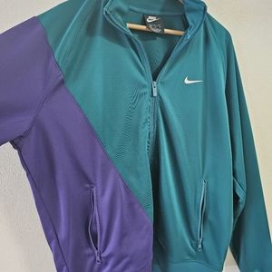 Nike extra large teal purple , charlotte colors large swoosh track jacket